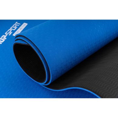 Мат для фитнеса Hop-Sport TPE 0,6 см HS-T006GM blue купить недорого