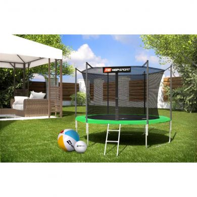 Батут Hop-Sport 10ft (305cm) green с внутренней сеткой 3 ноги фото товара