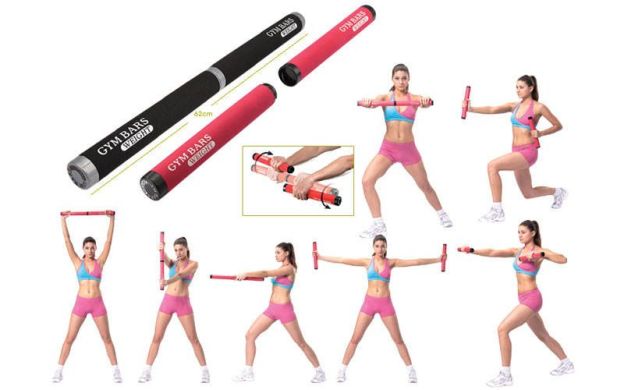 Гімнастична палиця розбірна 4LB (або 2шт по 2LB) Pro Supra Weighted Gym Bars FI-940 фото товару