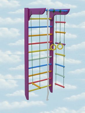 Спортивний куточок Kindersport &laquo;Жасмин&raquo; середній (сосна) фото товару