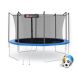 Изображение и фото Батут Hop-Sport 12ft (366cm) blue с внутренней сеткой, галерея