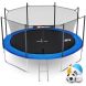 Изображение и фото Батут Hop-Sport 12ft (366cm) blue с внутренней сеткой, галерея