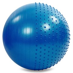 Мяч для фитнеса (фитбол) полумассажный 2в1 85см Zelart FI-4437-85 купить недорого
