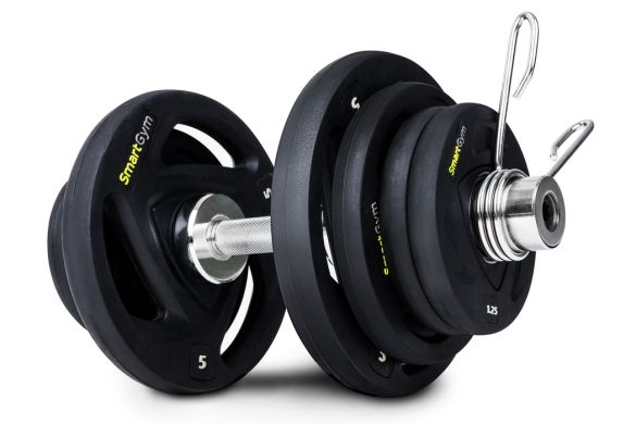 Гантелі олімпійська SmartGym 16 кг купити Гантелі олімпійська SmartGym 16 кг фото товару