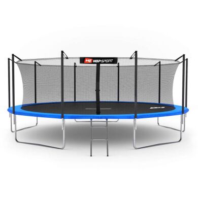 Батут Hop-Sport 16ft (488cm) blue с внутренней сеткой фото товара