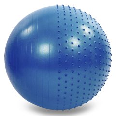 Мяч для фитнеса (фитбол) полумассажный 2в1 75см Zelart FI-4437-75 купить недорого