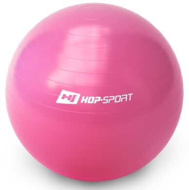 Фітбол Hop-Sport 65cm pink + насос купити недорого