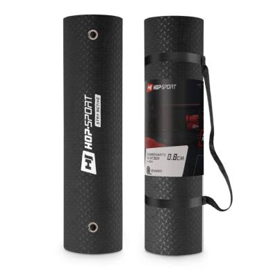 Мат для фитнеса с отверстиями Hop-Sport TPE 0,8 см HS-T008GM black фото товара