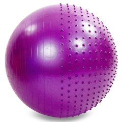 Мяч для фитнеса (фитбол) полумассажный 2в1 75см Zelart FI-4437-75 купить недорого