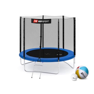 Батут Hop-Sport 8ft (244cm) blue с внешней сеткой фото товара