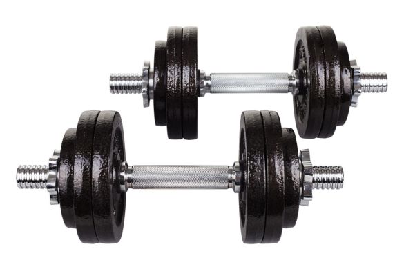 Гантелі металеві Hop-Sport Strong 1х15 кг фото товару