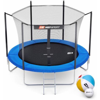 Батут Hop-Sport 8ft (244cm) blue с внутренней сеткой фото товара