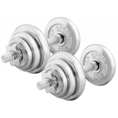 Гантелі хромовані Hop-Sport 2x10 кг у кейсі. фото товару