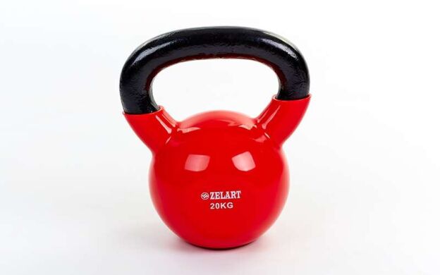 Гиря чавунна Zelart ТА-5161-20 20 кг фото товару