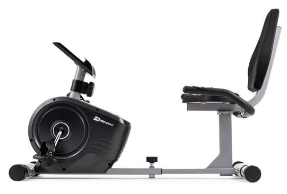 Горизонтальный велотренажер Hop-Sport HS-2050L Beat серебристый фото товара