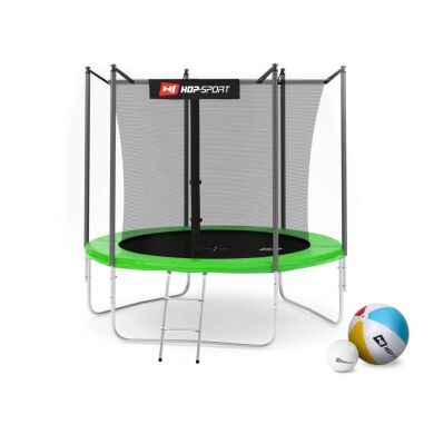 Батут Hop-Sport 8ft (244cm) green з внутрішньою сіткою фото товару