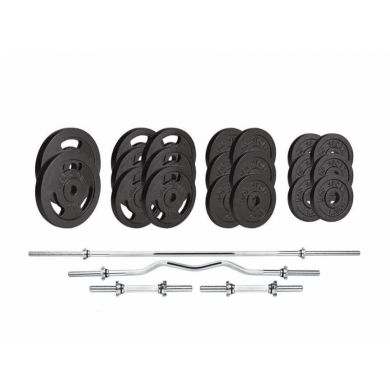 Набір штанга + гантелі Strong 96 кг купити Набір штанга + гантелі Strong 96 кг фото товару