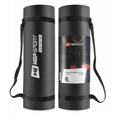 Мат для фитнеса Hop-Sport HS-N015GM 1,5 см black фото товара