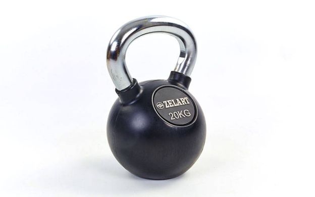 Гиря гумова Zelart ТА-5162-20 20 кг фото товару