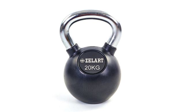 Гиря гумова Zelart ТА-5162-20 20 кг фото товару