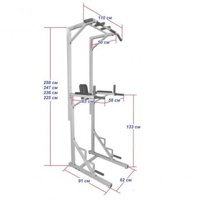 Стійка турнік - бруси - прес одностороння PRO фото товару