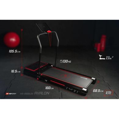 Бігова доріжка Hop-Sport HS-2000LBV Avalon фото товару