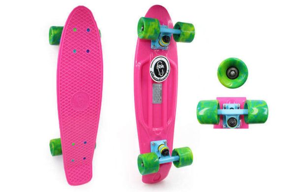 Скейтборд Penny Board Swirl Fish SK-404-3 фото товару