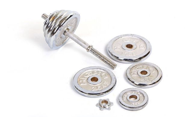 Гантелі хромовані Zelart TA-0032-40CH 2х40 кг фото товару