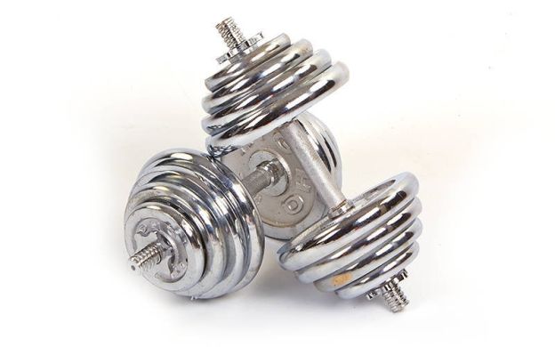 Гантелі хромовані Zelart TA-0032-40CH 2х40 кг фото товару