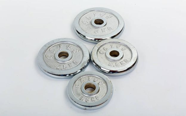 Гантели хромированные Zelart TA-2453-40CH 2x40 кг фото товара