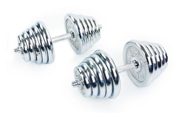 Гантели хромированные Zelart ТА-1435-50CH 2х50 кг фото товара