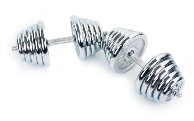 Гантели хромированные Zelart ТА-1435-50CH 2х50 кг фото товара