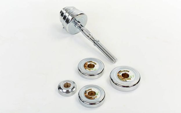 Гантели хромированные Zelart TA-8007-20CH 2х20 кг фото товара