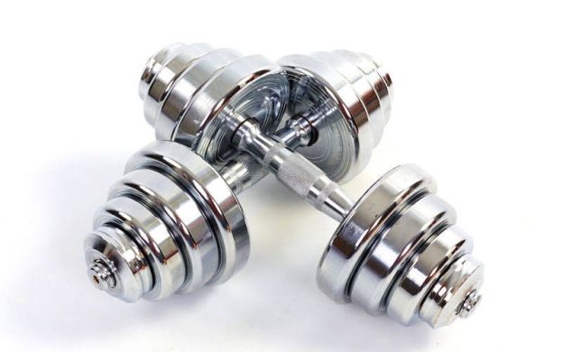 Гантели хромированные Zelart TA-8007-25CH 2x25 кг фото товара