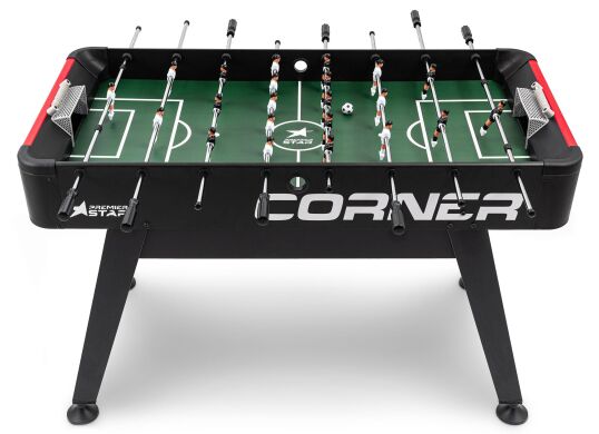 Настільний футбол Hop-Sport Corner Чорно-червоний фото товару