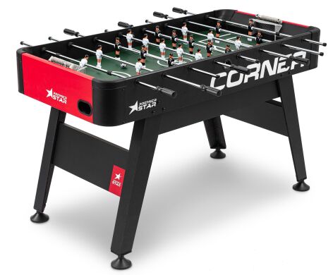 Настільний футбол Hop-Sport Corner Чорно-червоний фото товару