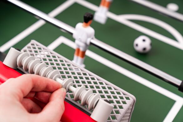 Настільний футбол Hop-Sport Corner Чорно-червоний фото товару