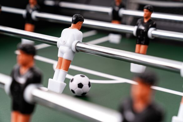 Настільний футбол Hop-Sport Corner Чорно-червоний фото товару