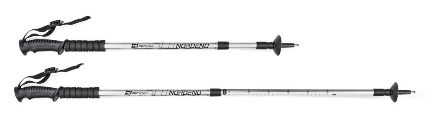 Трекинговые палки Hop-Sport Nordend серебристые купить недорого