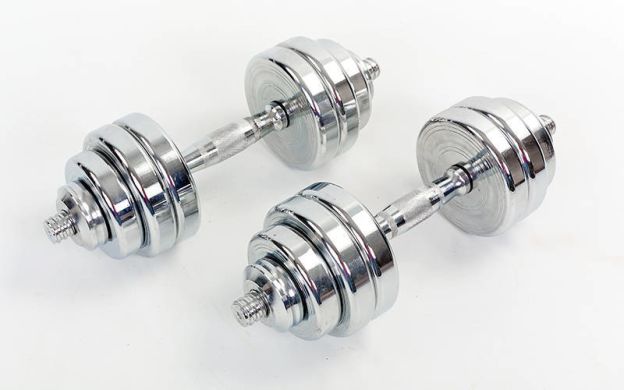 Гантели хромированные Zelart ТА-8007-30CH 2x30 кг фото товара