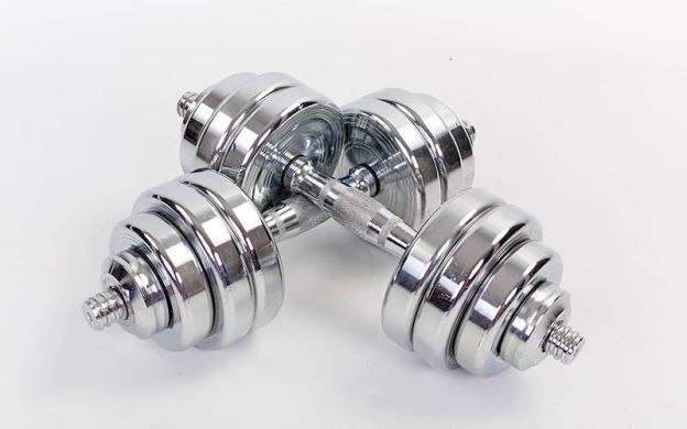 Гантели хромированные Zelart ТА-8007-30CH 2x30 кг фото товара