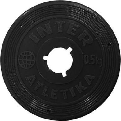 Диск InterAtletika 0,5 кг пластикове покриття фото товару