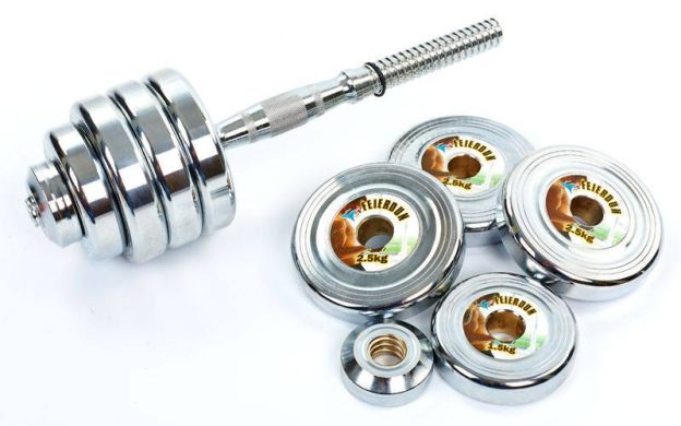 Гантели хромированные Zelart ТА-8007-40CH 2x40 кг фото товара