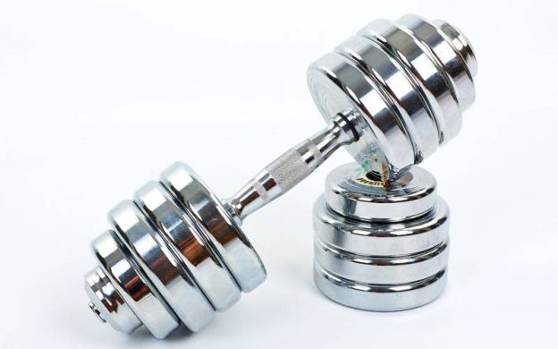 Гантели хромированные Zelart ТА-8007-40CH 2x40 кг фото товара