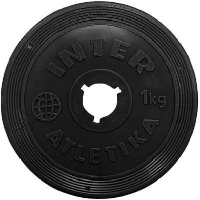 Диск InterAtletika 1 кг пластикове покриття фото товару