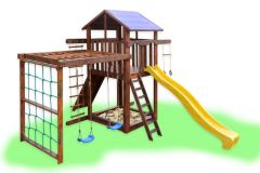 Детский игровой комплекс Babygrai-3 с рукоходом и качелями купить недорого