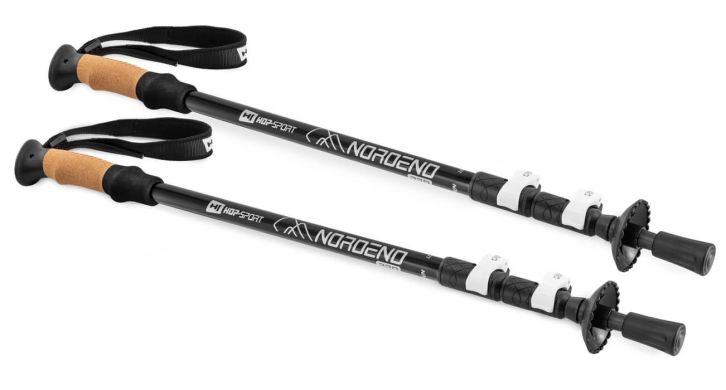 Трекинговые палки Hop-Sport Nordend Pro черные фото товара