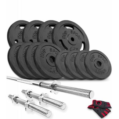 Набор штанга + гантели Hop-Sport Strong 29 кг фото товара