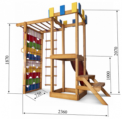 Детский игровой комплекс для дома SportBaby Babyland-14 фото товара