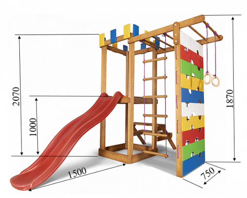 Детский игровой комплекс для дома SportBaby Babyland-14 фото товара